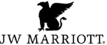 The jw marriott logo on a white background.